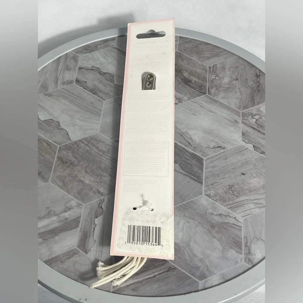 Shabby Chic Cream Macrame Accent Decorative Pacifier Strap Infant/Toddler Unisex